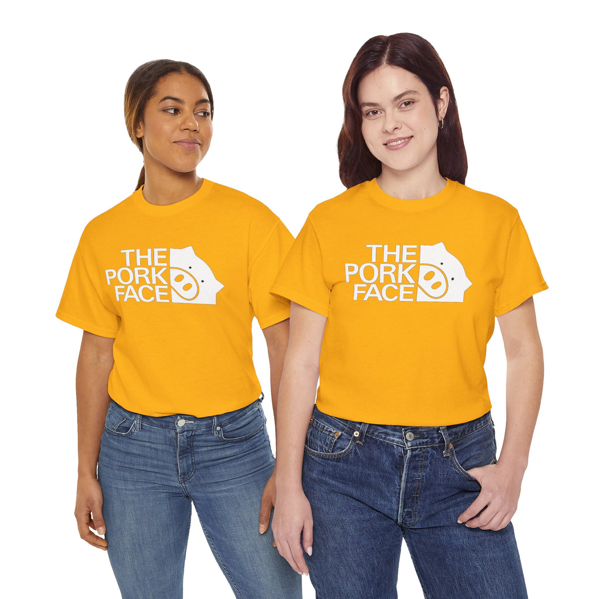 The Pork Face Funny Pig Parody T-Shirt | Pig Lover Graphic Tee