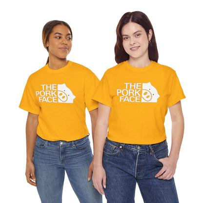 The Pork Face Funny Pig Parody T-Shirt | Pig Lover Graphic Tee