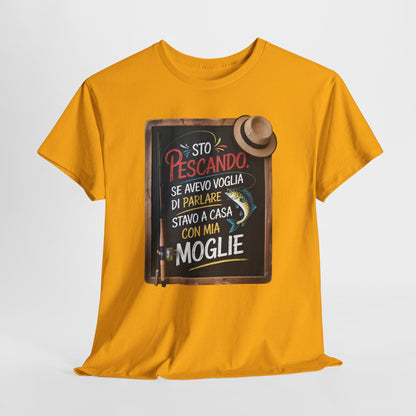 Maglietta da Pesca Uomo Divertente - T-Shirt Pescatore con Frase Spiritosa, Idea Regalo per Amanti della Pesca