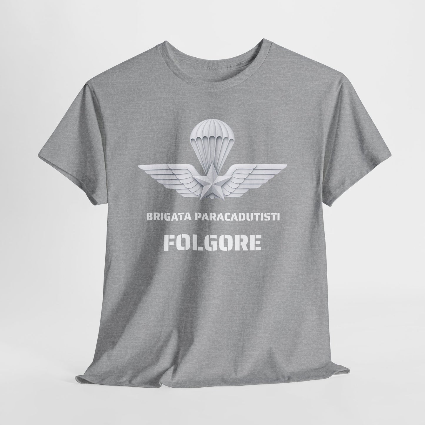 Paracadutisti Folgore T-Shirt Uomo - Brigata Paracadutisti Folgore - Maglietta Militare Italiana Regalo Esercito