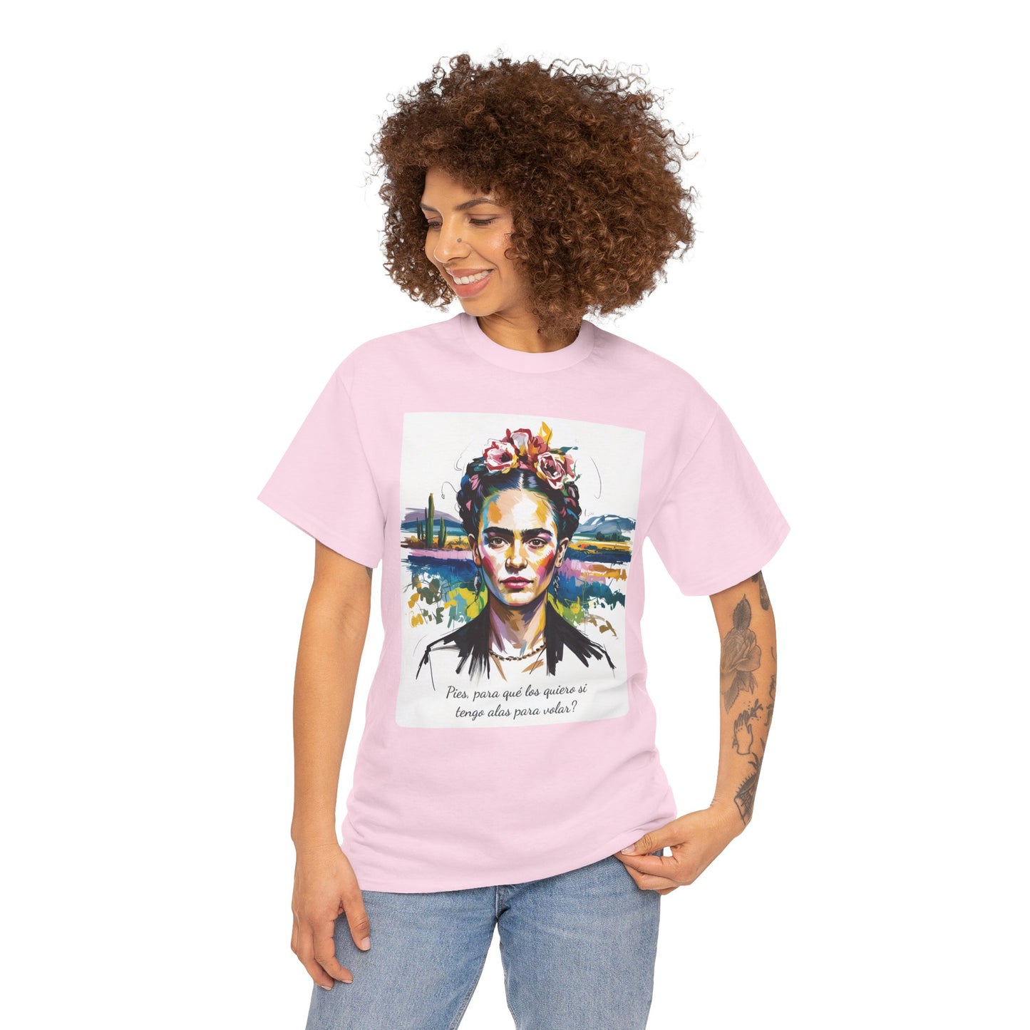 Frida Kahlo T-Shirt, Maglietta con Citazione di Frida Kahlo, Mexican Artist Tee, Gift for Art Lover, Unisex Cotton Tee, Art Inspired Shirt
