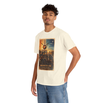 Robert Johnson Crossroads T-Shirt | Delta Blues Mississippi Tee | Route 61 Vintage Guitar Shirt