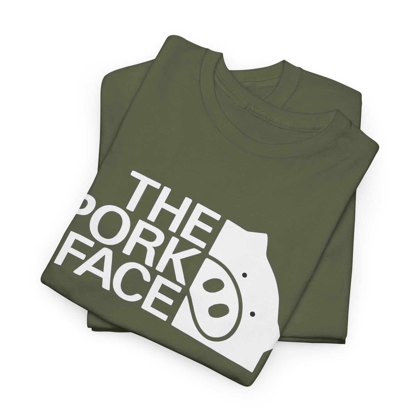 The Pork Face Funny Pig Parody T-Shirt | Pig Lover Graphic Tee