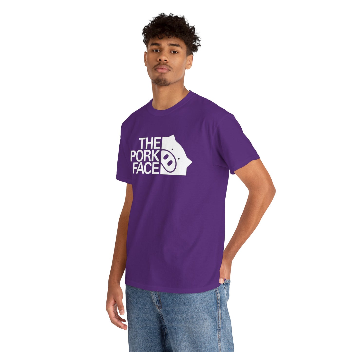 The Pork Face Funny Pig Parody T-Shirt | Pig Lover Graphic Tee