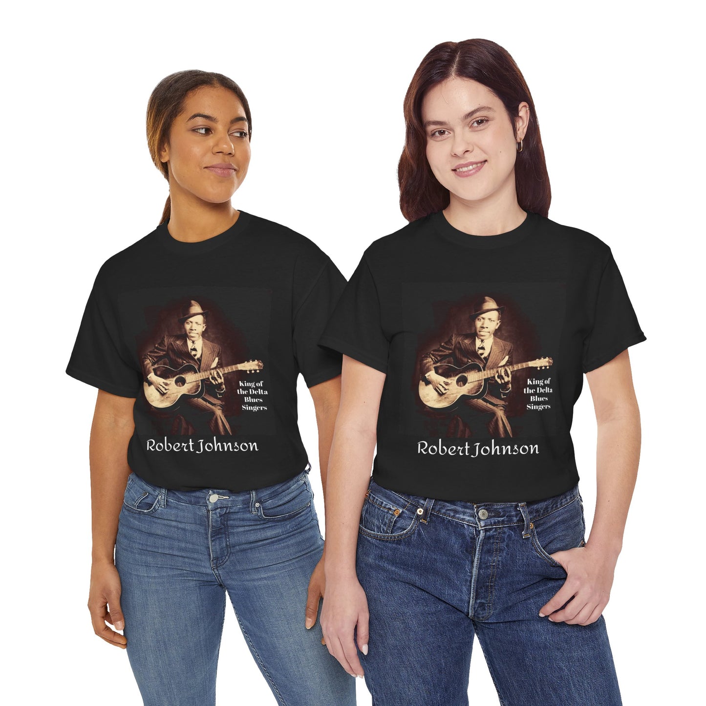Robert Johnson King of the Blues T-shirt | Music Lover Tee, Vintage Retro Shirt