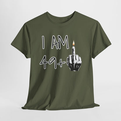 T-shirt 50 Anni Middle Finger | Maglietta Divertente Regalo 50° Compleanno