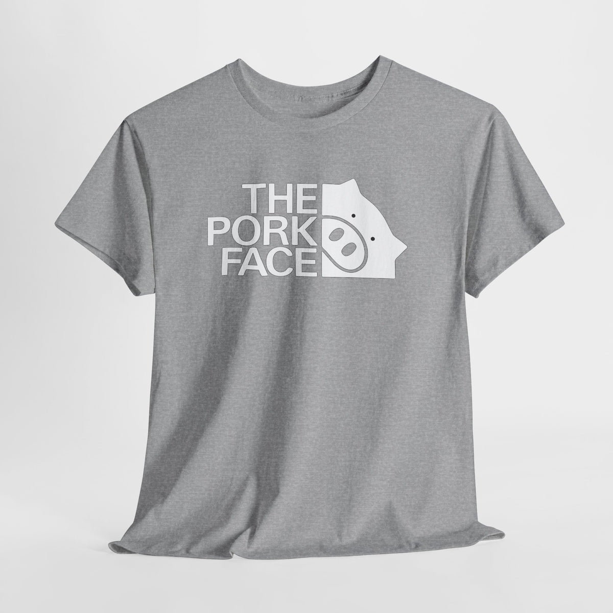 The Pork Face Funny Pig Parody T-Shirt | Pig Lover Graphic Tee