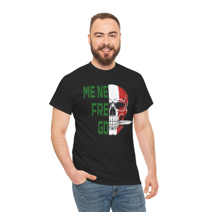 Maglietta Arditi "Me Ne Frego" - T-Shirt Patriottica con Teschio Tricolore