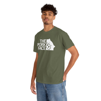 The Pork Face Funny Pig Parody T-Shirt | Pig Lover Graphic Tee