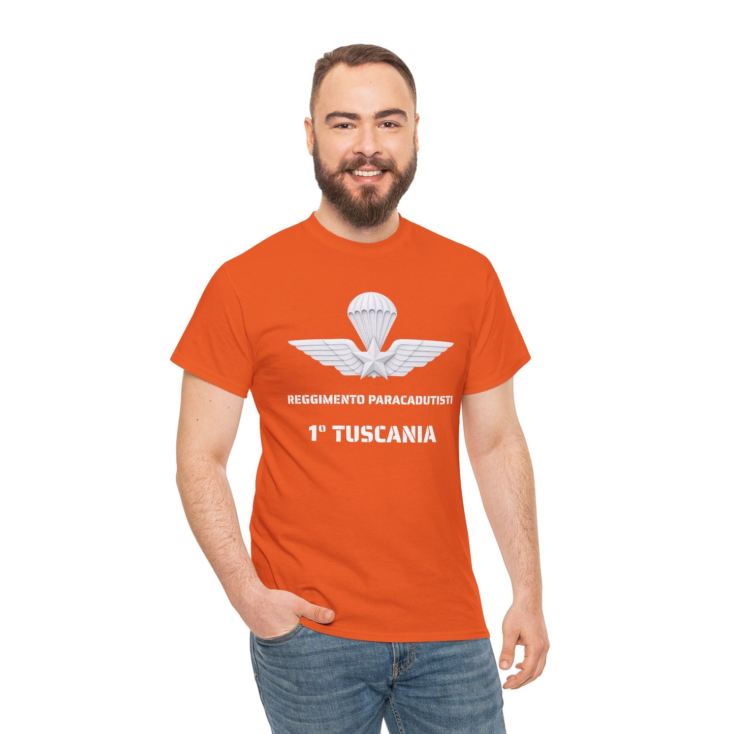 Paracadutisti Reggimento Tuscania Emblema T-Shirt | 1 Tuscania Paratrooper