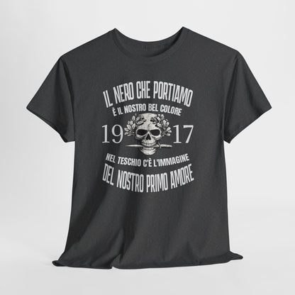 Maglietta Arditi 1917, T-Shirt Vintage Uomo Donna con Teschio, Grafica Storica Militare, Idea Regalo