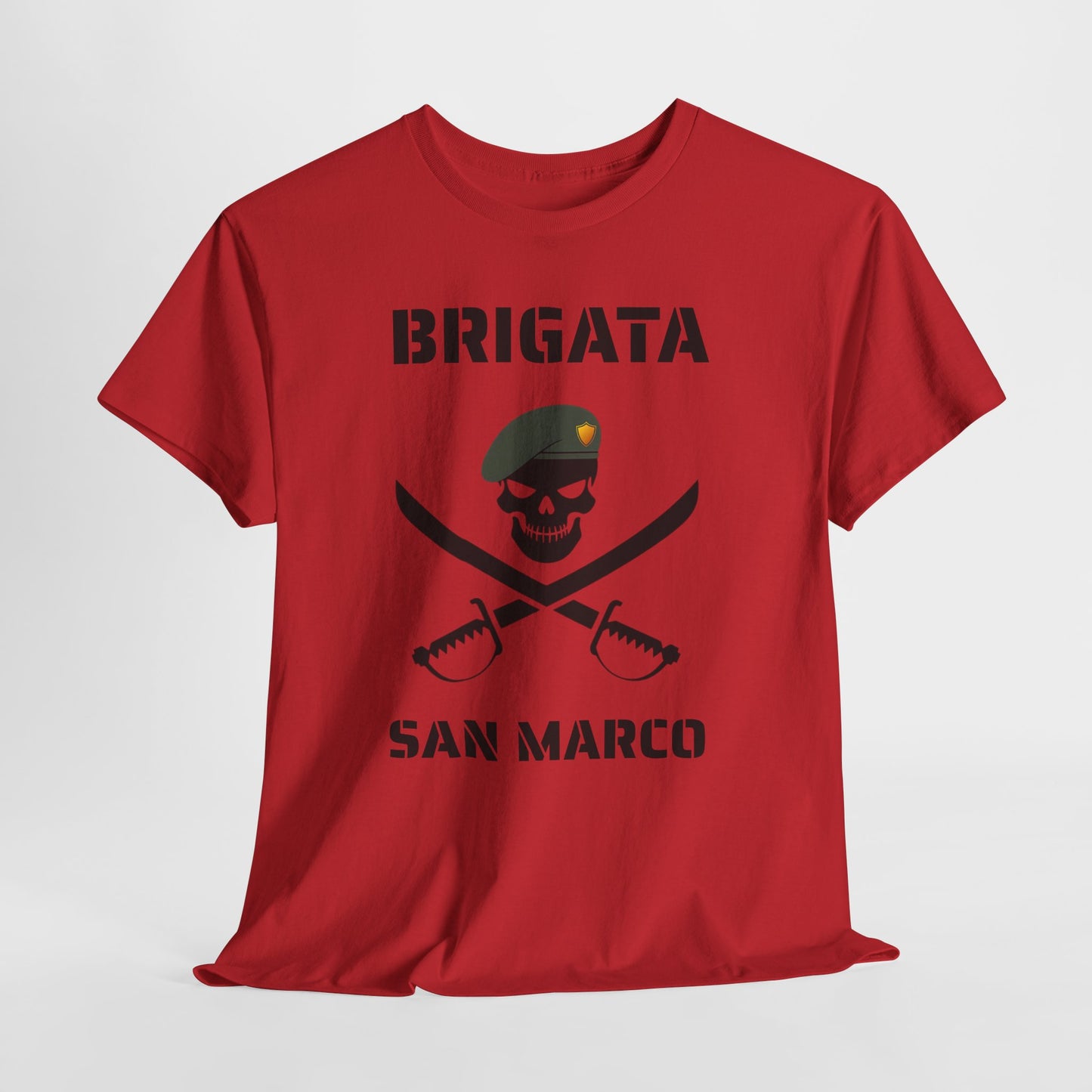 Brigata San Marco Skull T-Shirt — Marina Militare Pirate-Style Tee for Military Fans