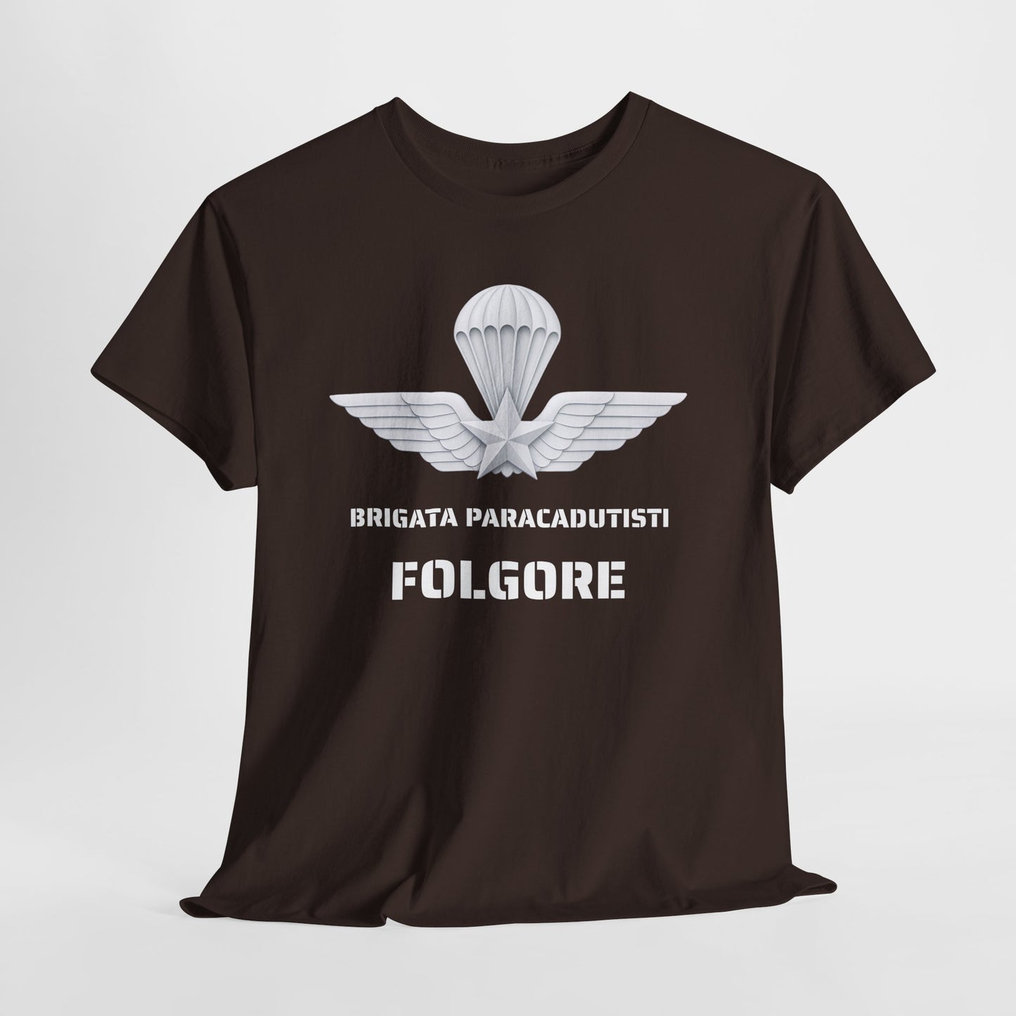 Paracadutisti Folgore T-Shirt Uomo - Brigata Paracadutisti Folgore - Maglietta Militare Italiana Regalo Esercito