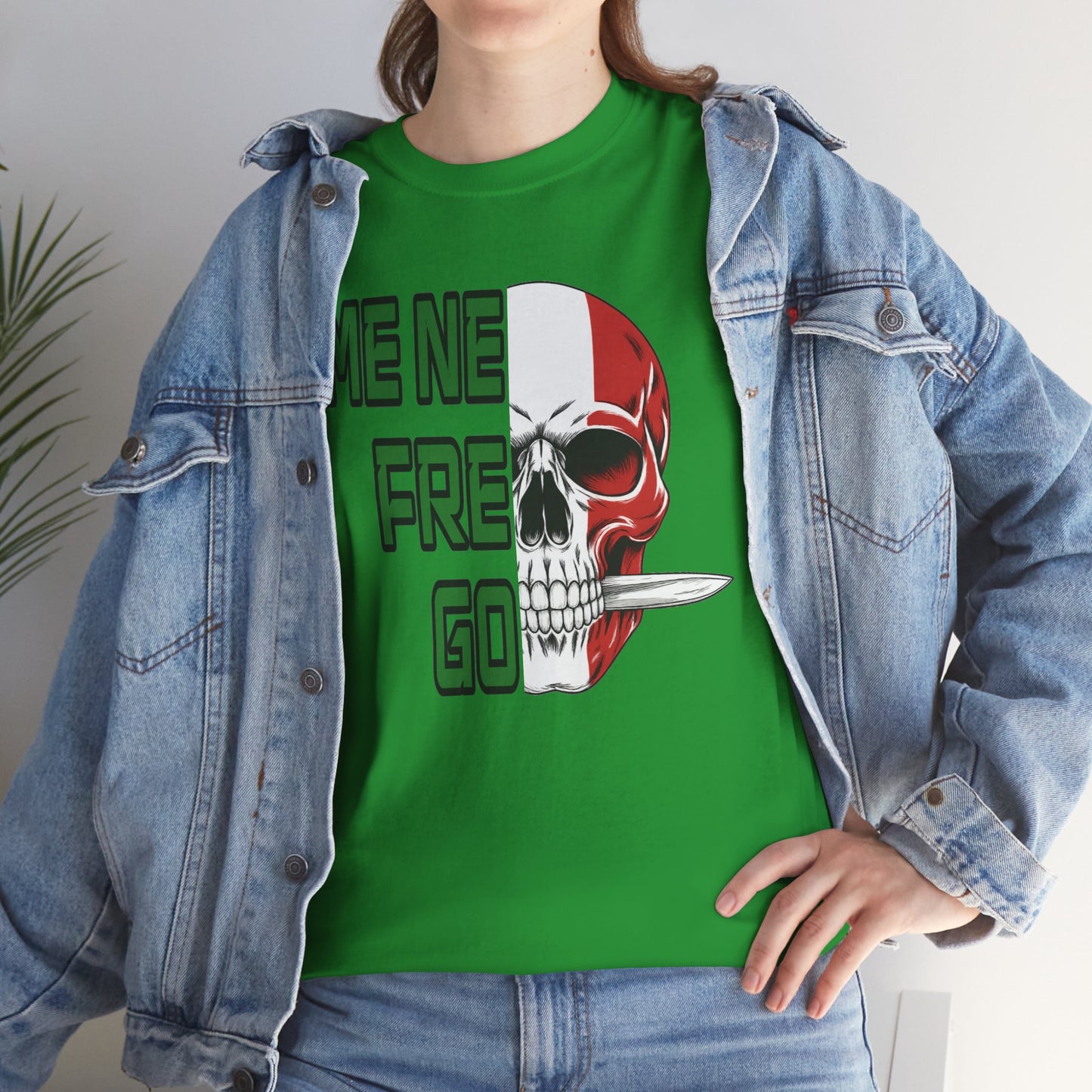 T-Shirt Arditi "Me Ne Frego" | Teschio Tricolore Italiano — Maglietta Militare Vintage