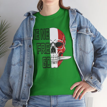 T-Shirt Arditi "Me Ne Frego" | Teschio Tricolore Italiano — Maglietta Militare Vintage