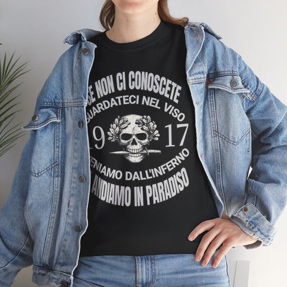 T-Shirt Arditi 1917 Me Ne Frego Militaria Italiana Grande Guerra Teschio