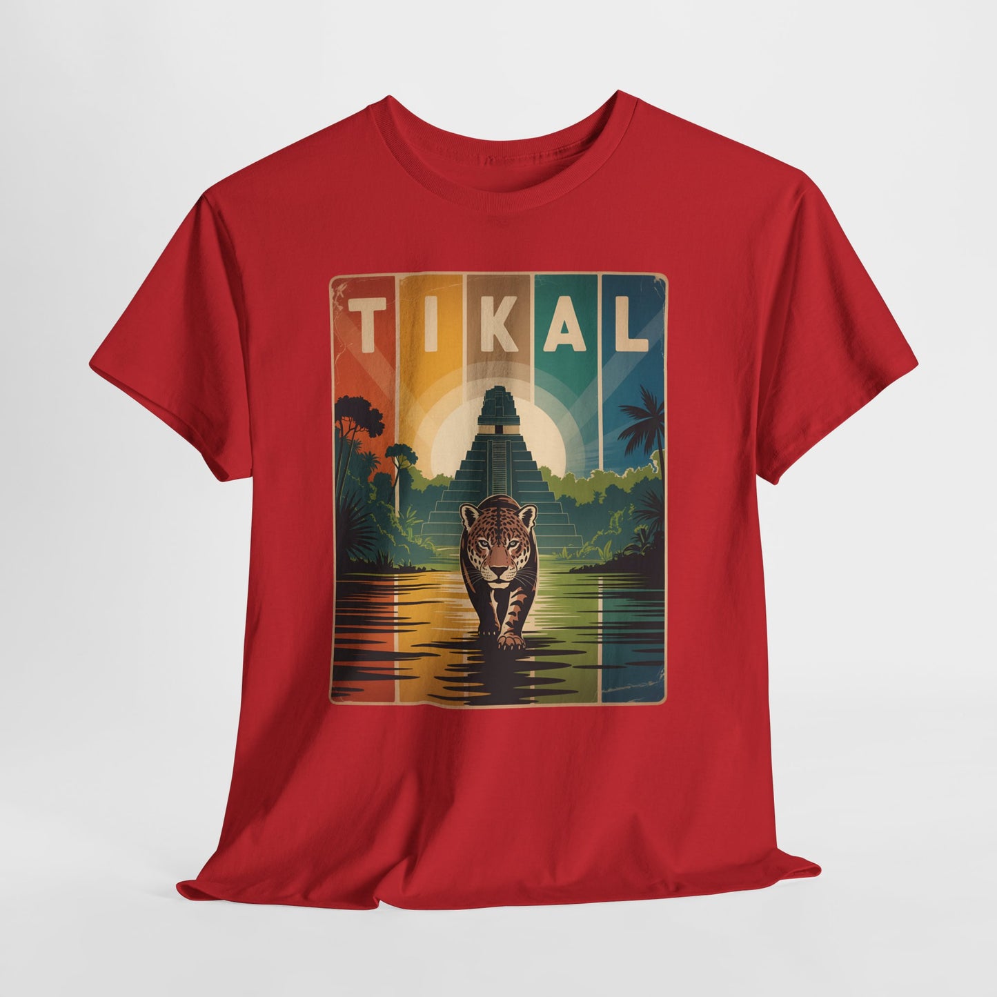 Tikal Jaguar T-Shirt — Guatemala Petén Animal Design