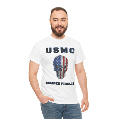Marines USMC Semper Fidelis T-Shirt | Veteran Patriotic Military Pride Tee