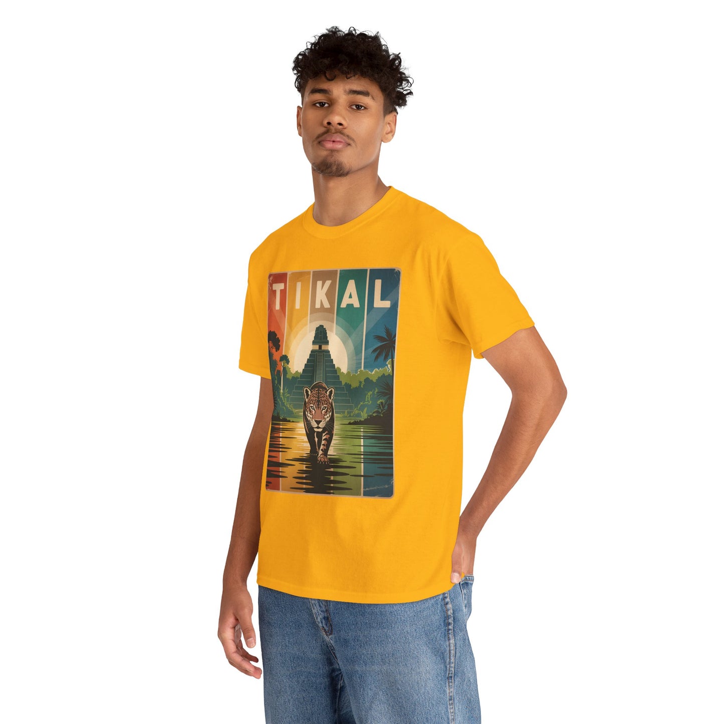 Tikal Jaguar T-Shirt — Guatemala Petén Animal Design