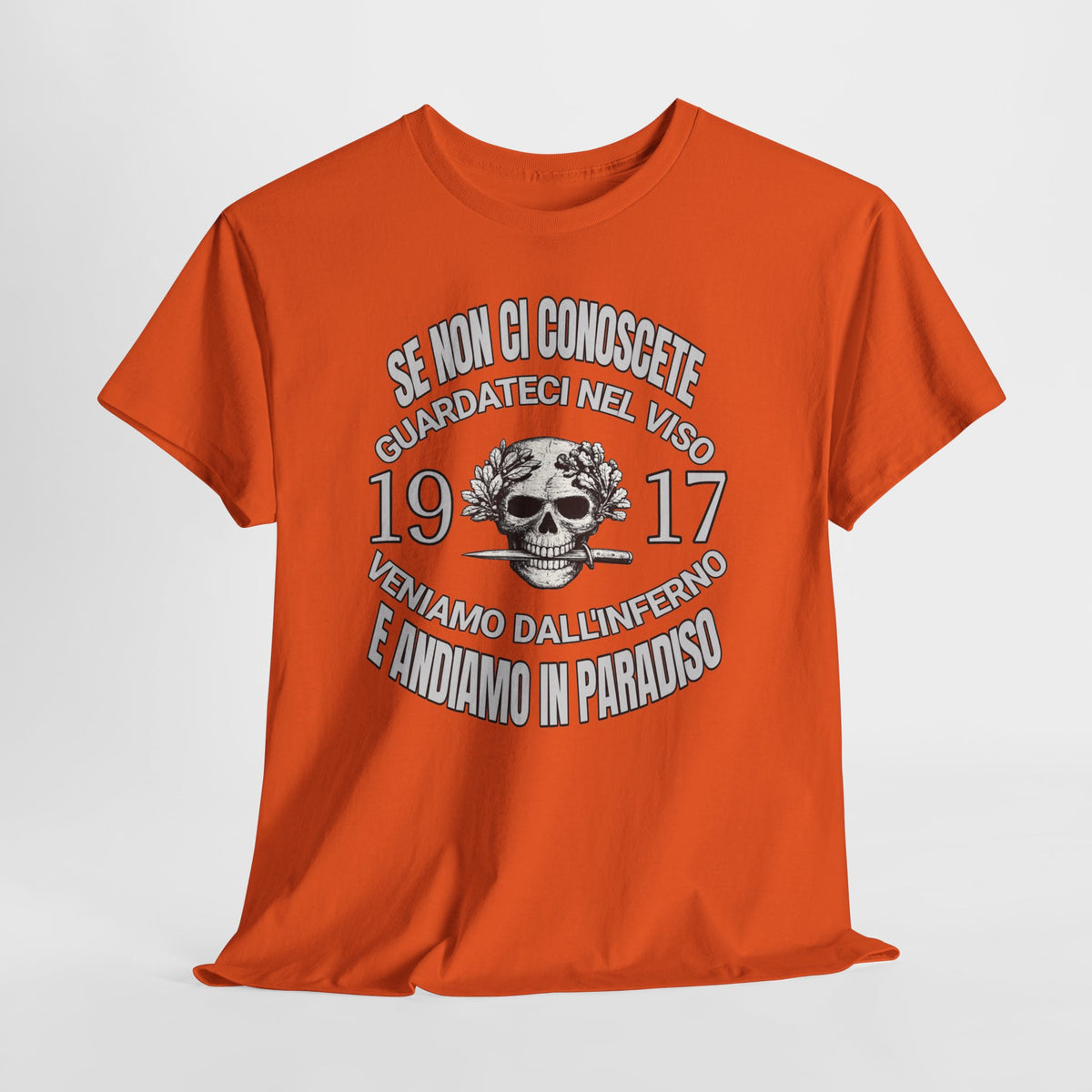 T-Shirt Arditi 1917 Me Ne Frego Militaria Italiana Grande Guerra Teschio