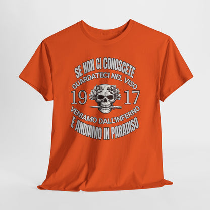 T-Shirt Arditi 1917 Me Ne Frego Militaria Italiana Grande Guerra Teschio