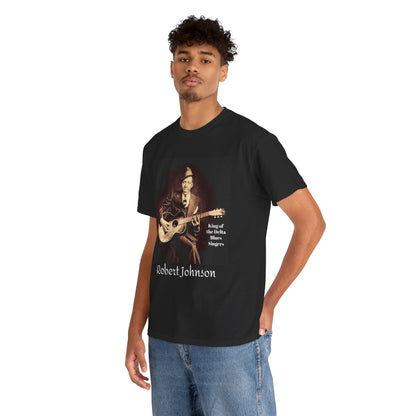 Robert Johnson King of the Blues T-shirt | Music Lover Tee, Vintage Retro Shirt