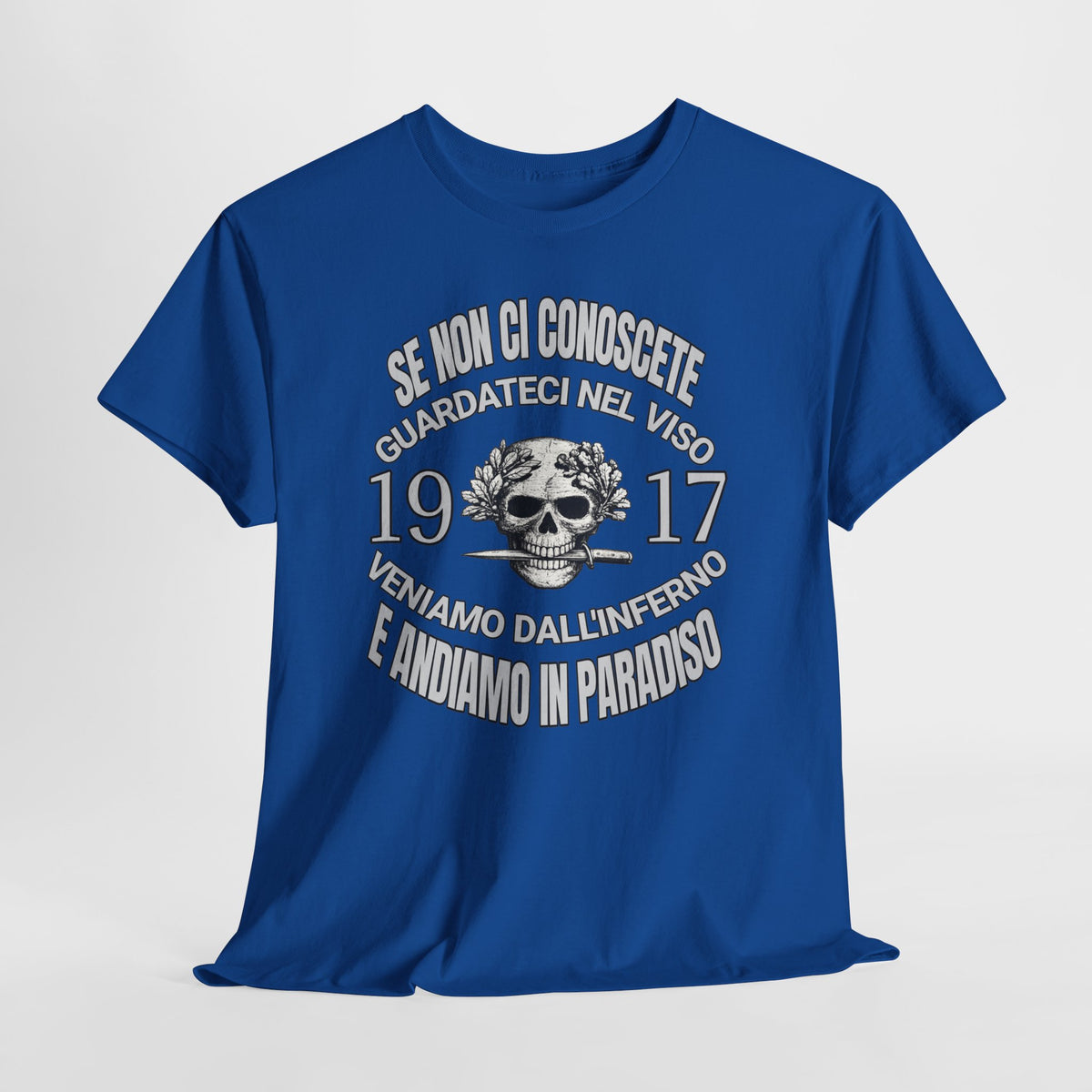 T-Shirt Arditi 1917 Me Ne Frego Militaria Italiana Grande Guerra Teschio