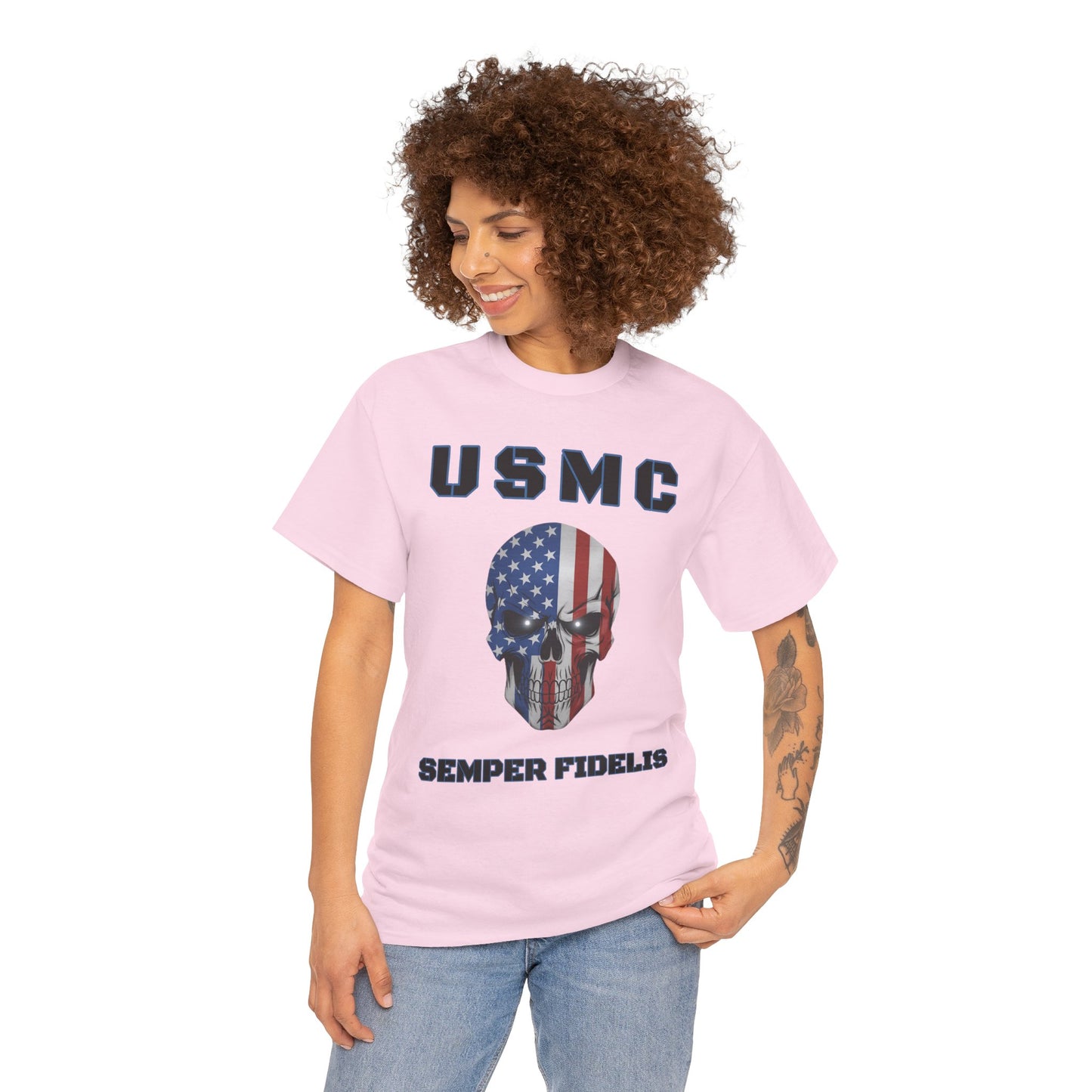 Marines USMC Semper Fidelis T-Shirt | Veteran Patriotic Military Pride Tee