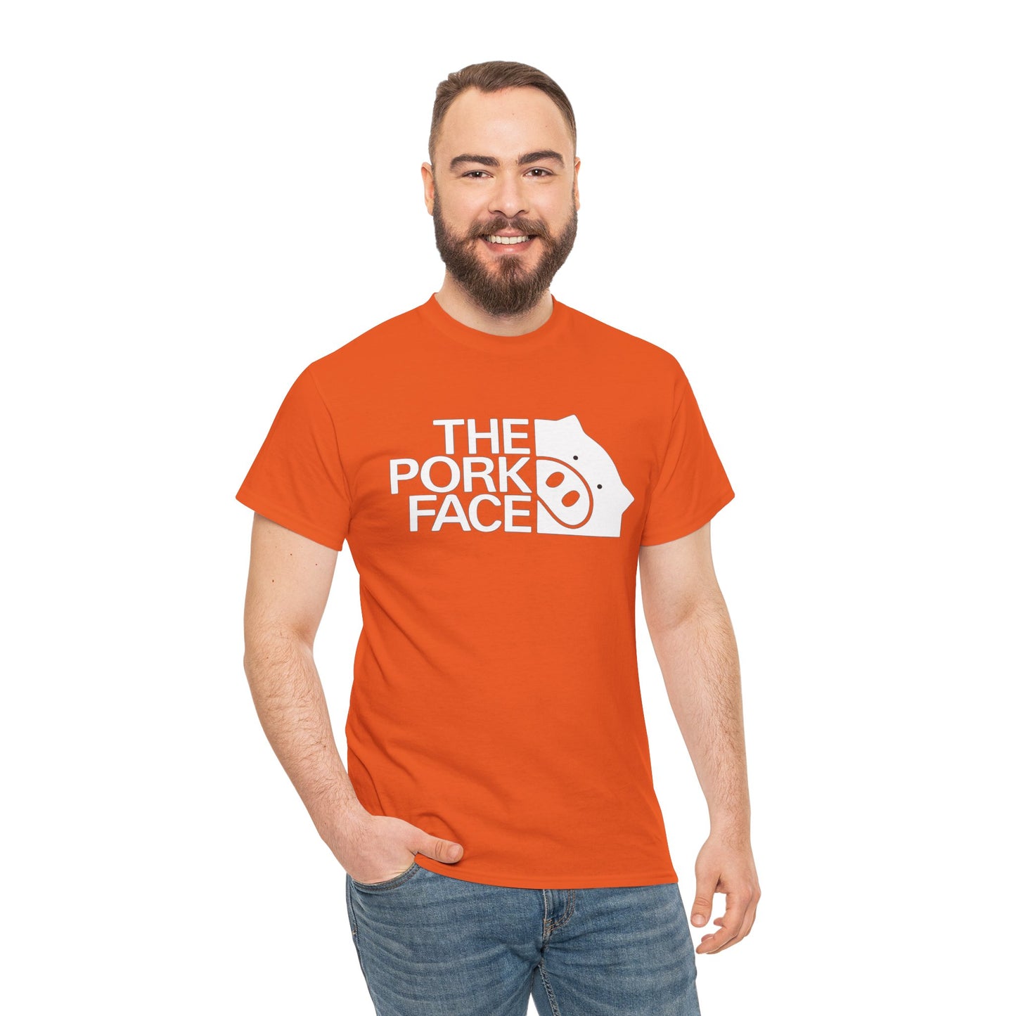 The Pork Face Funny Pig Parody T-Shirt | Pig Lover Graphic Tee