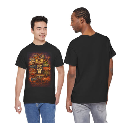 Delta Blues Music Tee | Mississippi Blues Streets, Vintage Blues Shirt