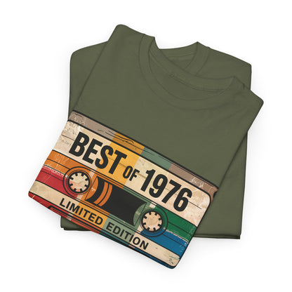 1976 Vintage Cassette 50th Birthday T-Shirt - Limited Edition Retro Bday Tee
