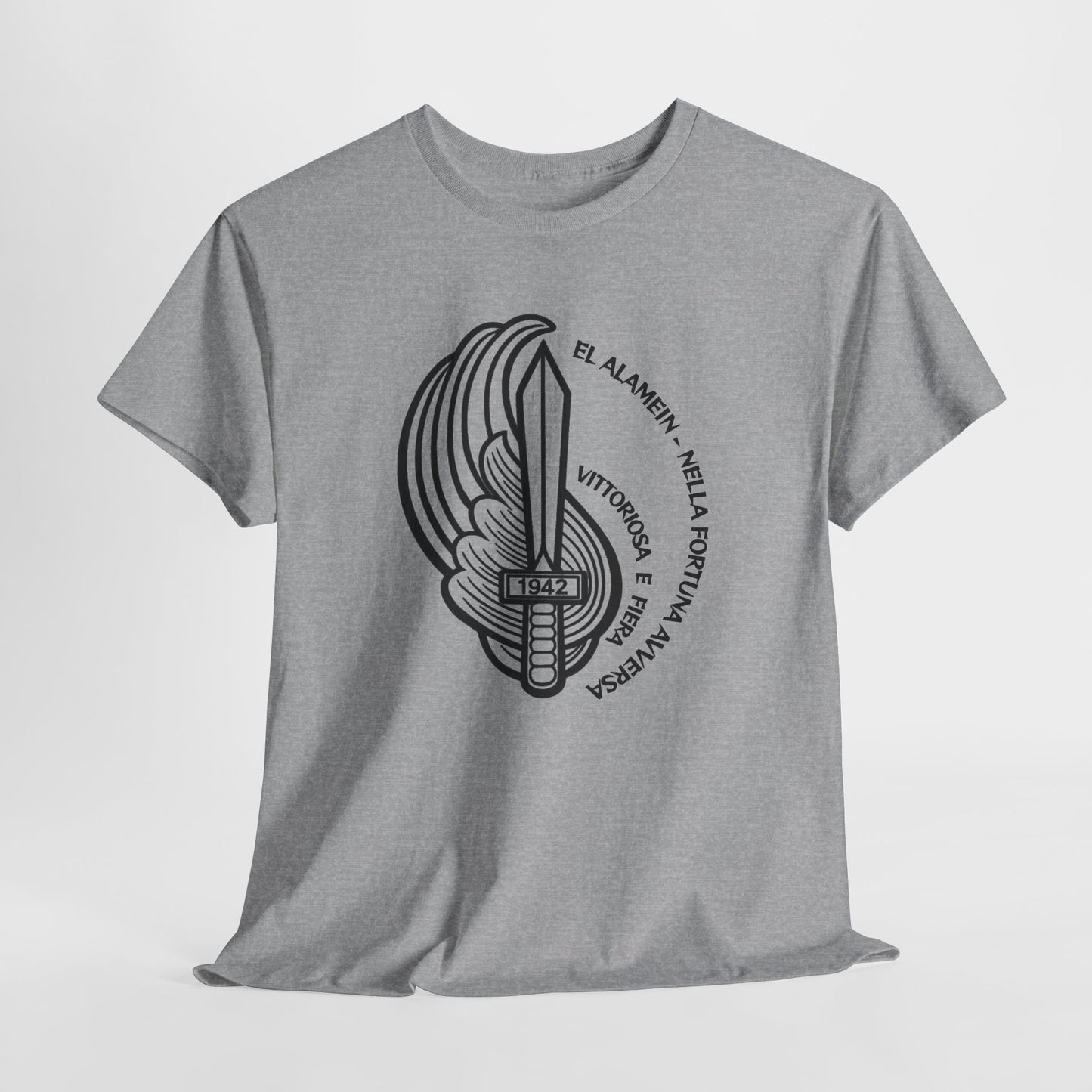T-Shirt Paracadutisti Folgore El Alamein | Stemma 1942 Pugnale Alato