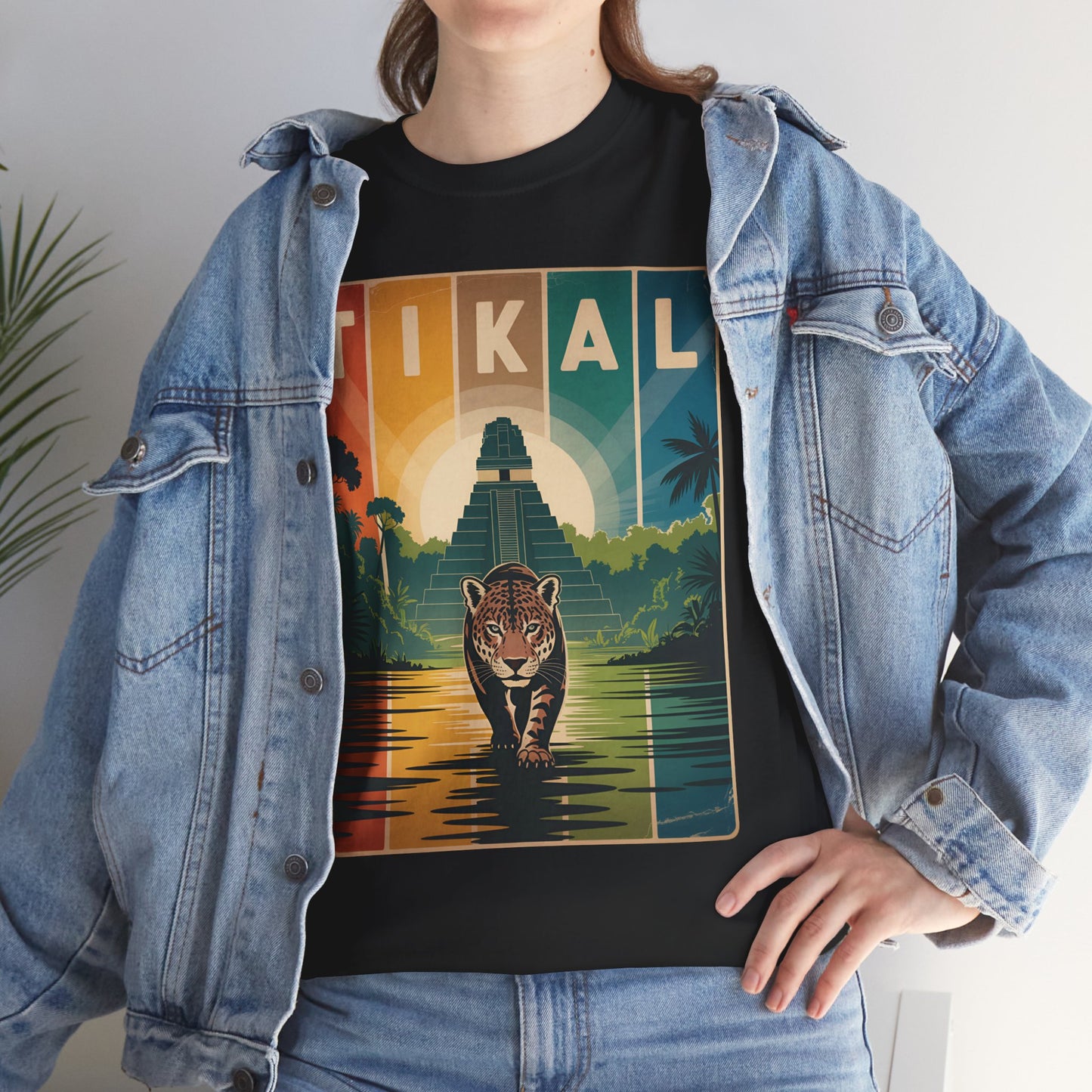 Tikal Jaguar T-Shirt — Guatemala Petén Animal Design