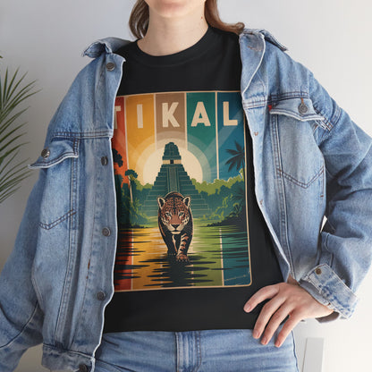 Tikal Jaguar T-Shirt — Guatemala Petén Animal Design