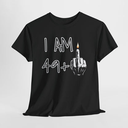 T-shirt 50 Anni Middle Finger | Maglietta Divertente Regalo 50° Compleanno