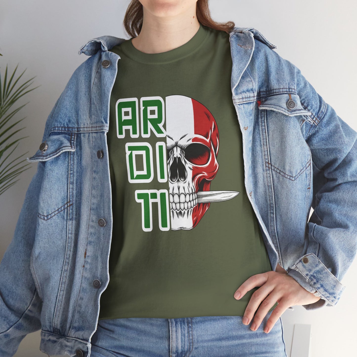 Maglietta Paracadutisti, Maglietta Arditi, Paracadutisti Arditi, Unisex Heavy Cotton T-Shirt Teschio, Shirt Paracadutisti incursori