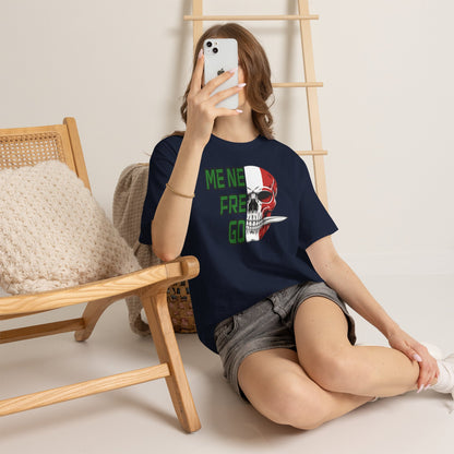 Maglietta Arditi "Me Ne Frego" - T-Shirt Patriottica con Teschio Tricolore