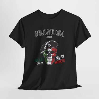 Maglietta Bersaglieri, Maglietta Esercito Italiano, Bersaglieri, Esercito Italiano, Arma dei Bersaglieri, Maglietta Teschio, T-shirt Italia