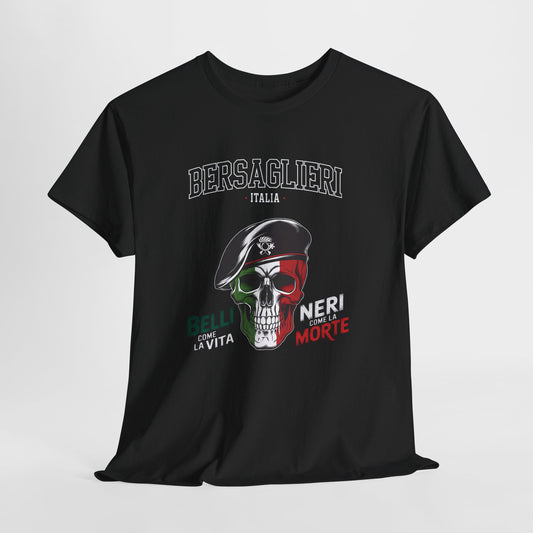 Maglietta Bersaglieri, Maglietta Esercito Italiano, Bersaglieri, Esercito Italiano, Arma dei Bersaglieri, Maglietta Teschio, T-shirt Italia