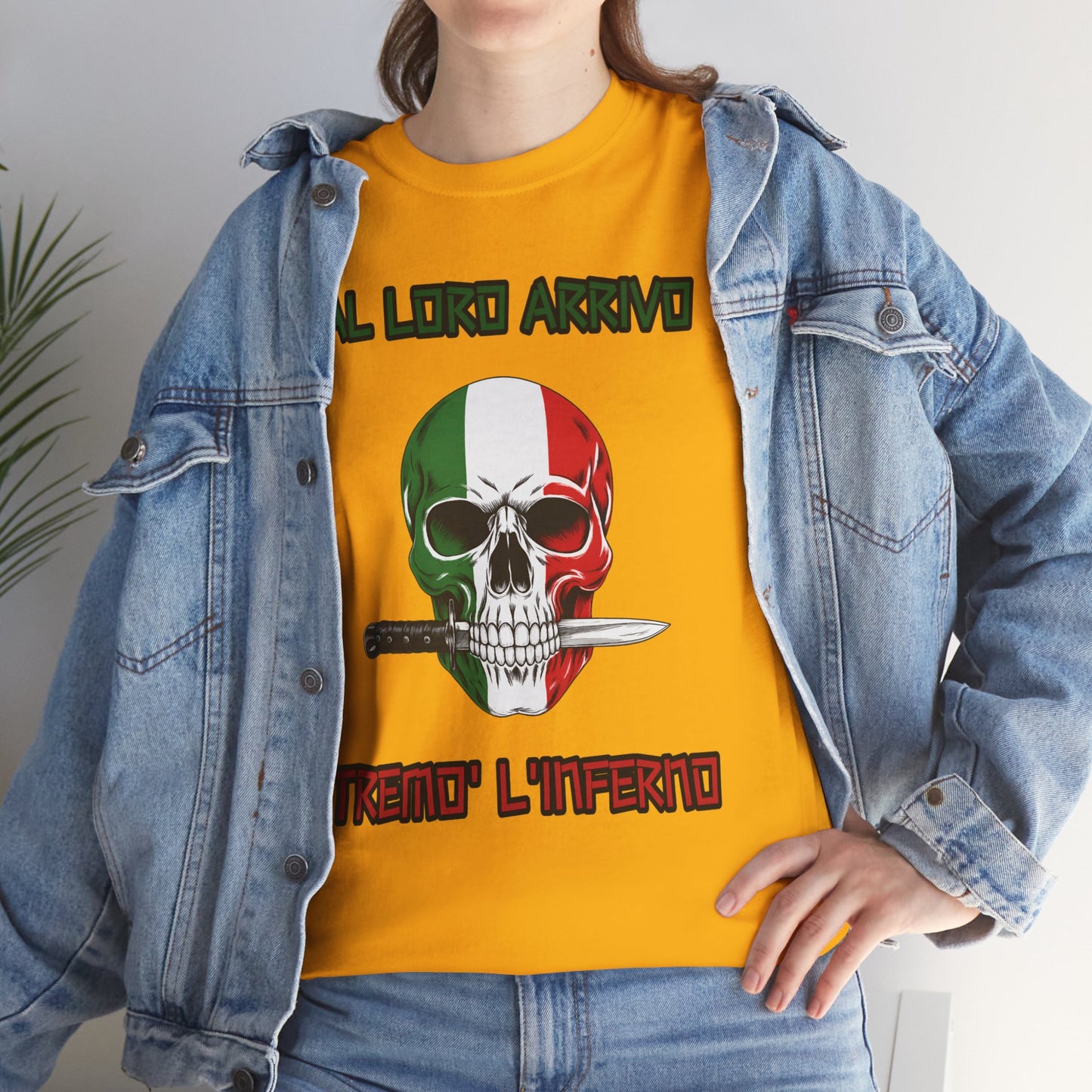 Maglietta Arditi Italiani | T-Shirt Teschio Tricolore Pugnale | Idea Regalo Storia Militare