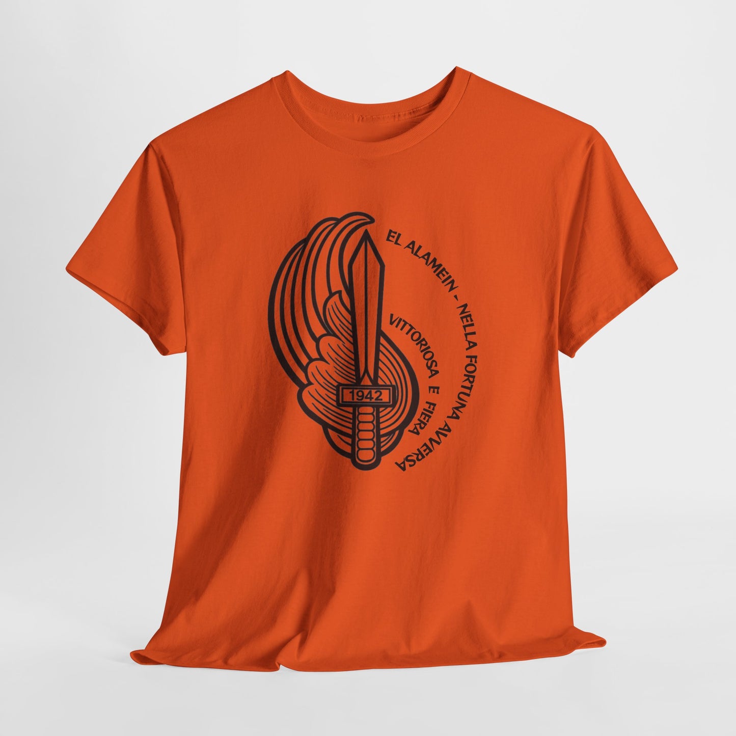 T-Shirt Paracadutisti Folgore El Alamein | Stemma 1942 Pugnale Alato