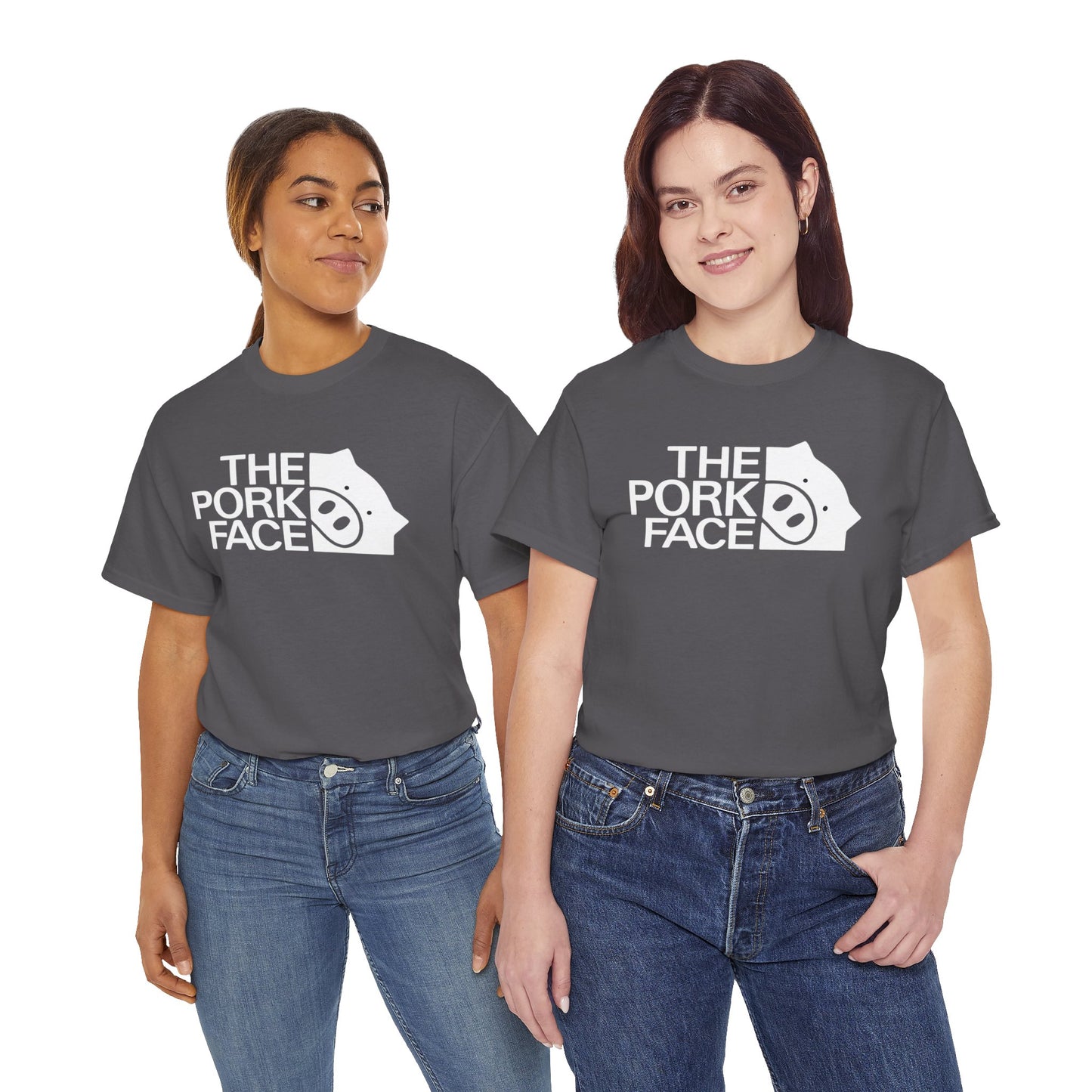 The Pork Face Funny Pig Parody T-Shirt | Pig Lover Graphic Tee