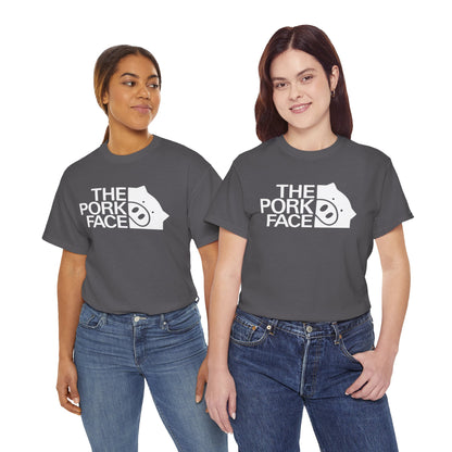 The Pork Face Funny Pig Parody T-Shirt | Pig Lover Graphic Tee
