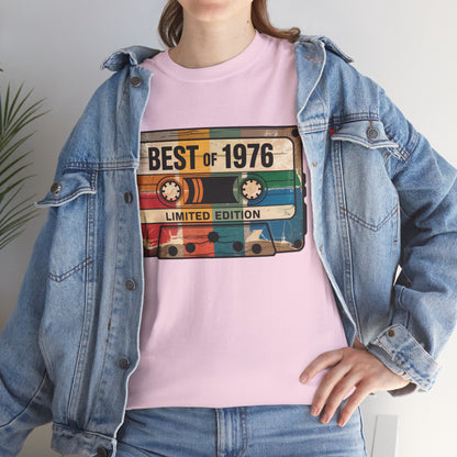 1976 Vintage Cassette 50th Birthday T-Shirt - Limited Edition Retro Bday Tee