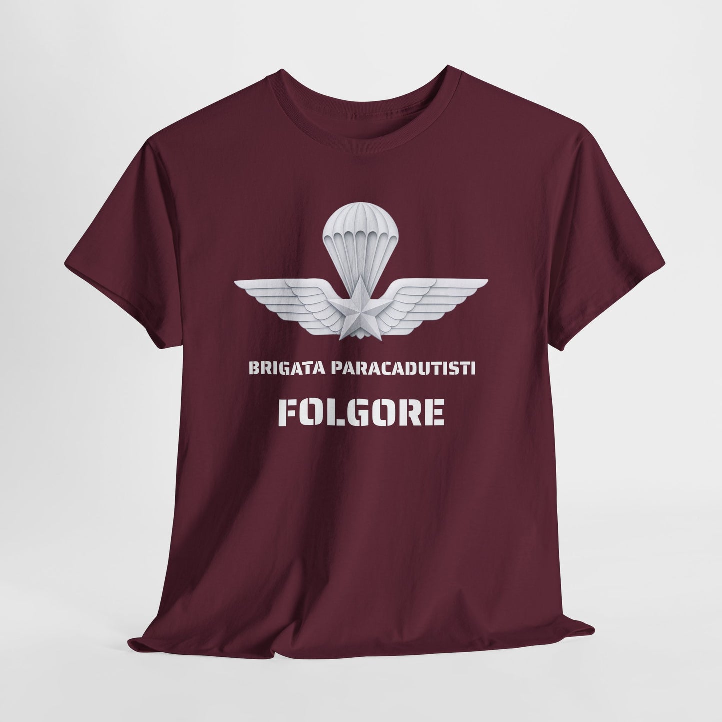 Paracadutisti Folgore T-Shirt Uomo - Brigata Paracadutisti Folgore - Maglietta Militare Italiana Regalo Esercito