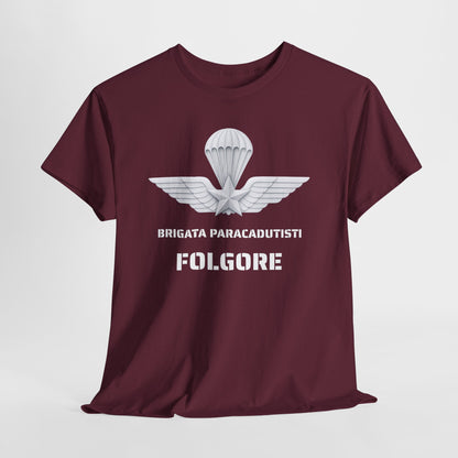 Paracadutisti Folgore T-Shirt Uomo - Brigata Paracadutisti Folgore - Maglietta Militare Italiana Regalo Esercito
