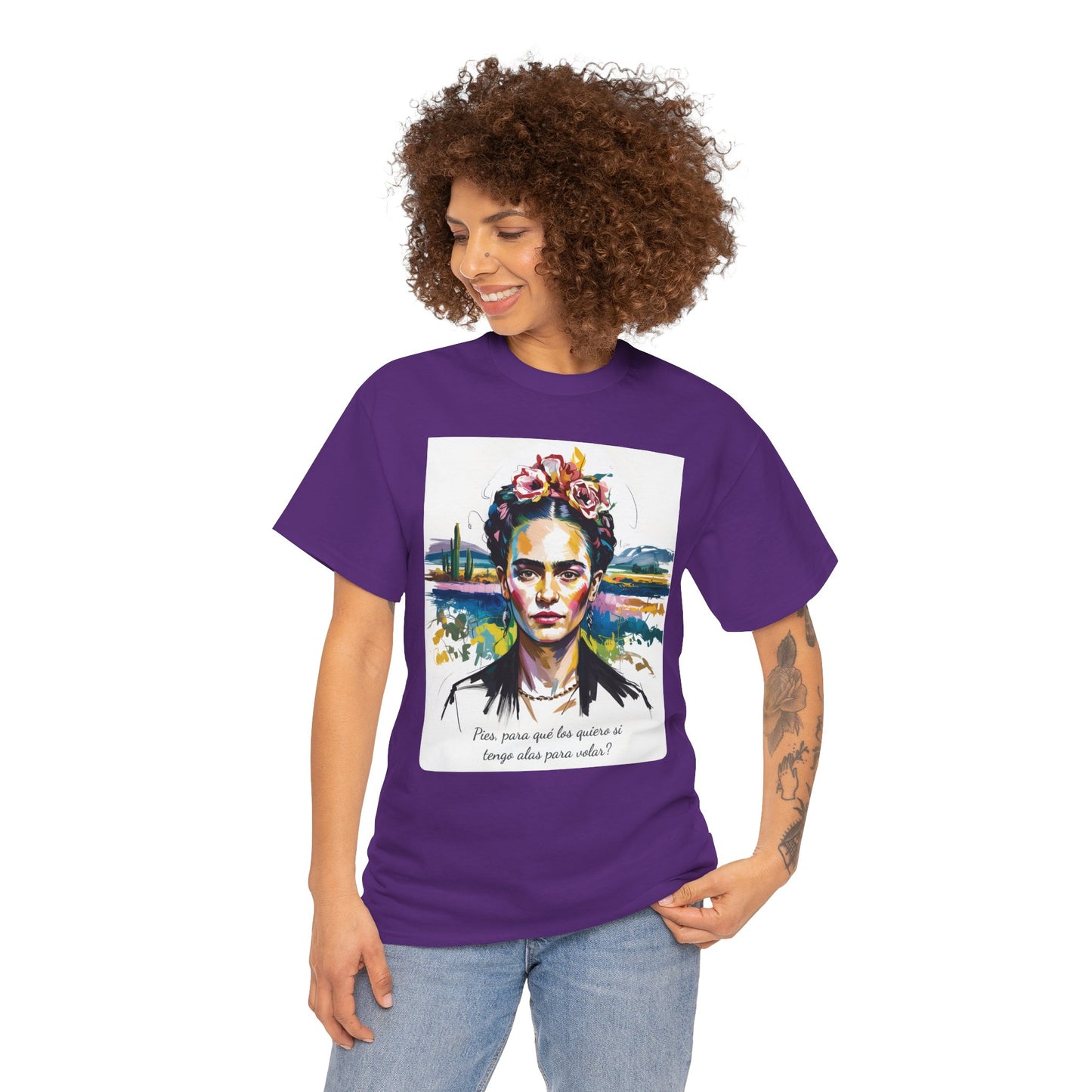 Frida Kahlo T-Shirt, Maglietta con Citazione di Frida Kahlo, Mexican Artist Tee, Gift for Art Lover, Unisex Cotton Tee, Art Inspired Shirt