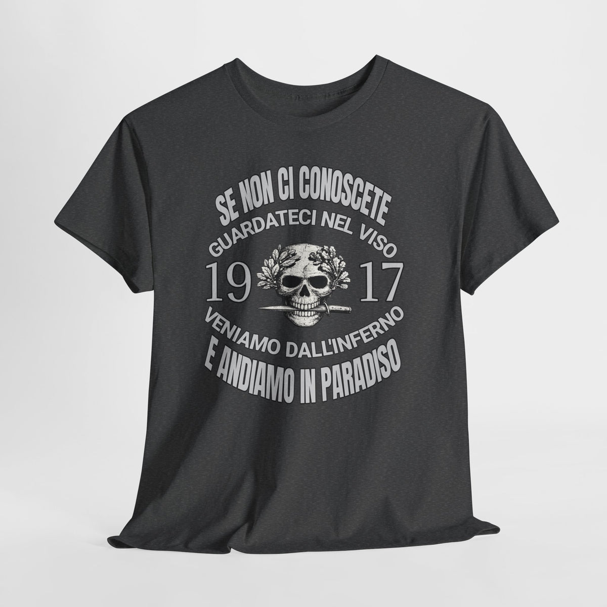 T-Shirt Arditi 1917 Me Ne Frego Militaria Italiana Grande Guerra Teschio