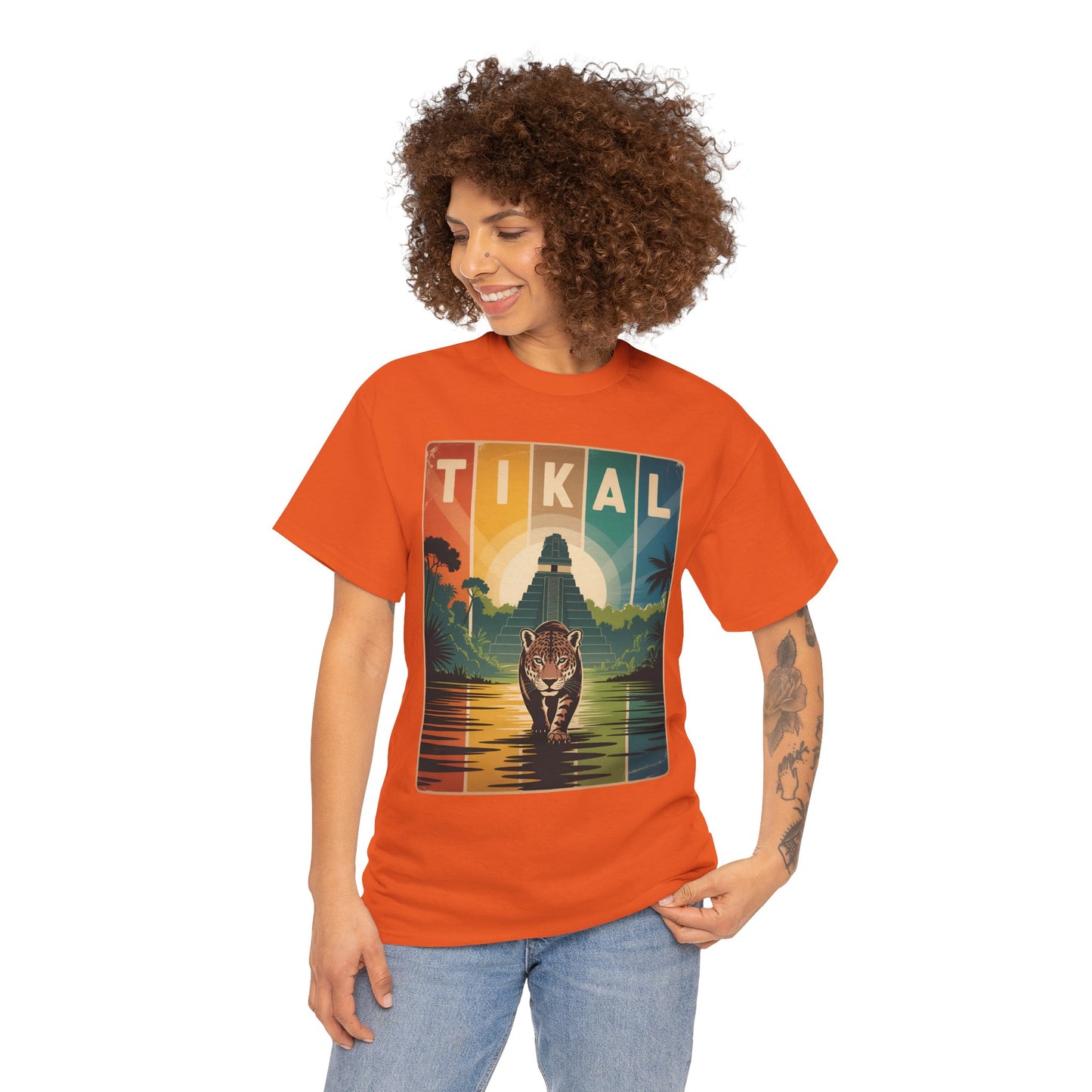 Tikal Jaguar T-Shirt — Guatemala Petén Animal Design