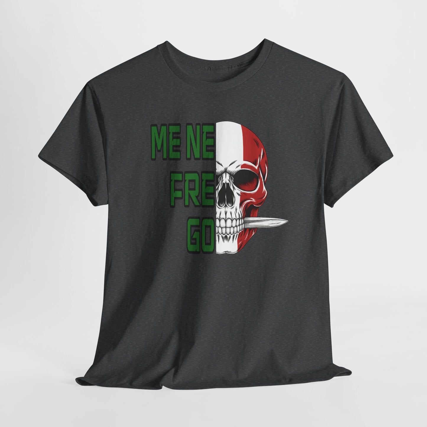 T-Shirt Arditi "Me Ne Frego" | Teschio Tricolore Italiano — Maglietta Militare Vintage